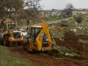 الاحتلال يشرع بتجريف أرض في حوسان غرب بيت لحم