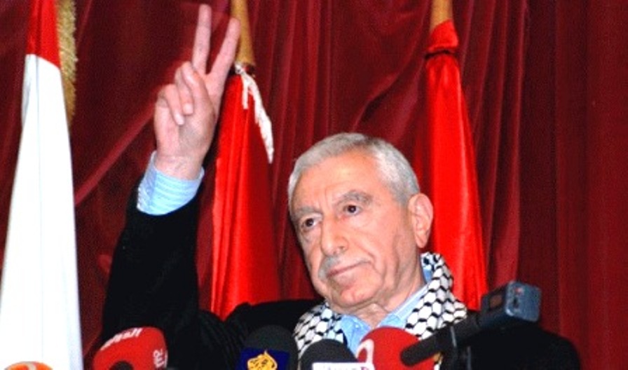 الأمين العام للجبهة الديمقراطية "نايف حواتمة"