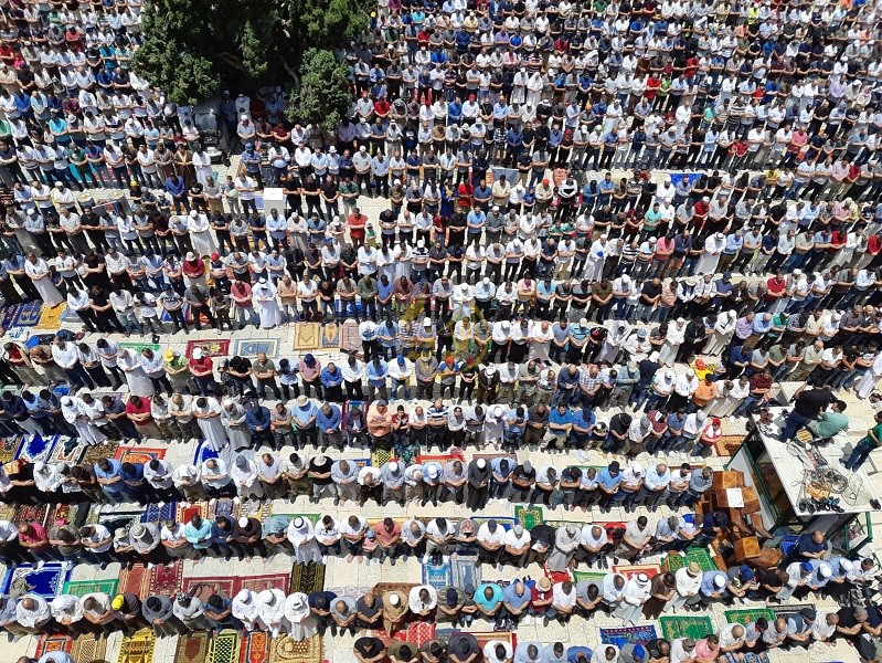 المسجد الأقصى في الجمعة الثانية من شهر رمضان المبارك